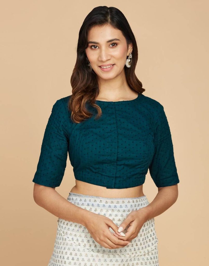 Classic Elbow-Length Sleeve Blouse